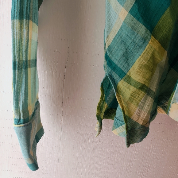 Valerie Stevens 100% Cotton Y2K Style Plaid Button Up - Picture 5 of 6